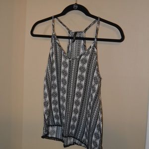 Patterned Blouse - Black & White